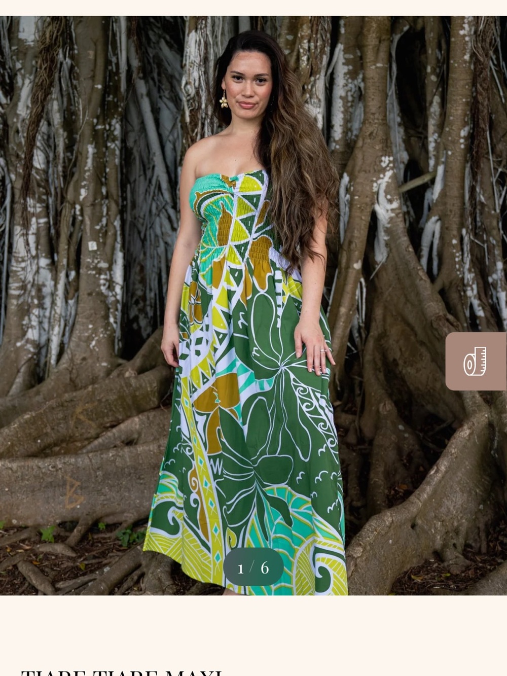 Missing Polynesia Tiare Tiare Maxi dress size 1 M/L new with tags